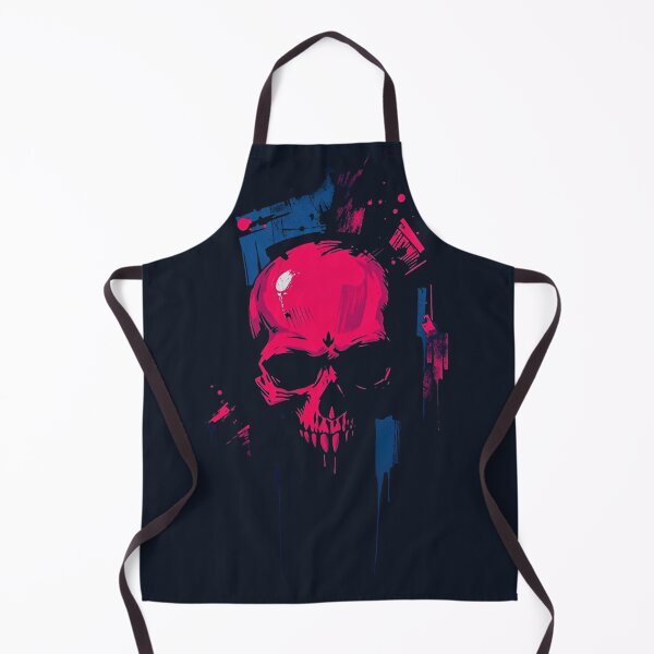 Item preview, Neon Pink Cyberpunk Skull Art - Synthwave Grunge Gothic Skeleton designed and sold by ERODED SELF.