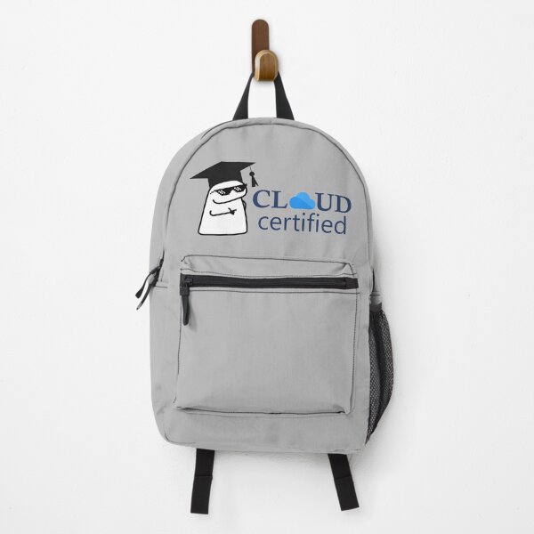 Aperçu de l'œuvre Design aux couleurs Microsoft Azure certifié cloud | Autocollant | Épingle | Mème créée et vendue par I am Certified Designs.