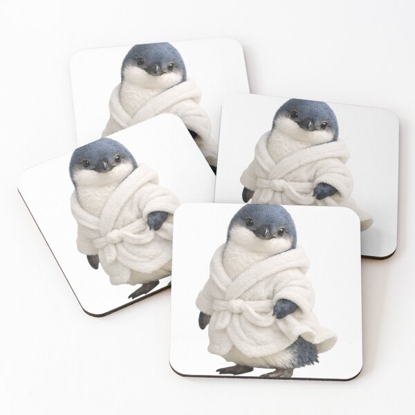Item preview, Relaxing Bathrobe Little Blue Penguin designed and sold by Sillytoe.