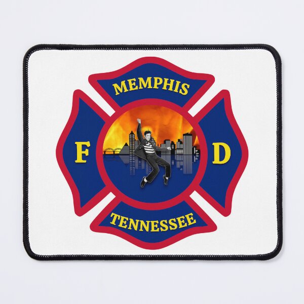 Item preview, Memphis Fire Department Burning Skyline on Mississippi River designed and sold by FireEMSDesigns.