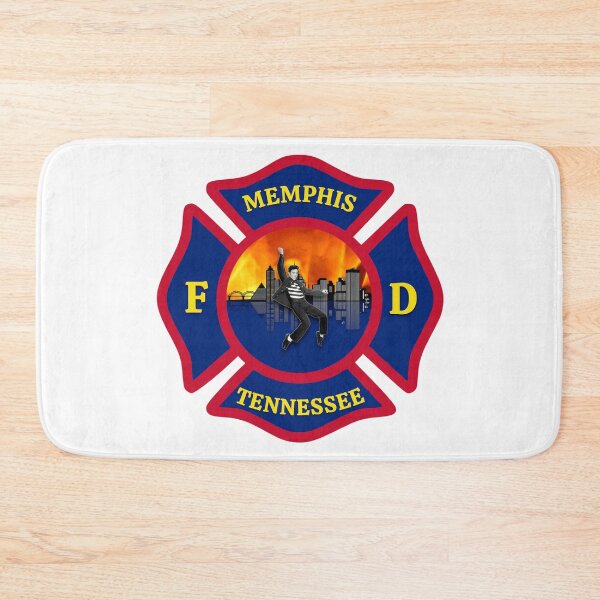 Artikelvorschau, Brennende Skyline der Feuerwehr von Memphis am Mississippi entworfen und verkauft von Bee Bum Designs.