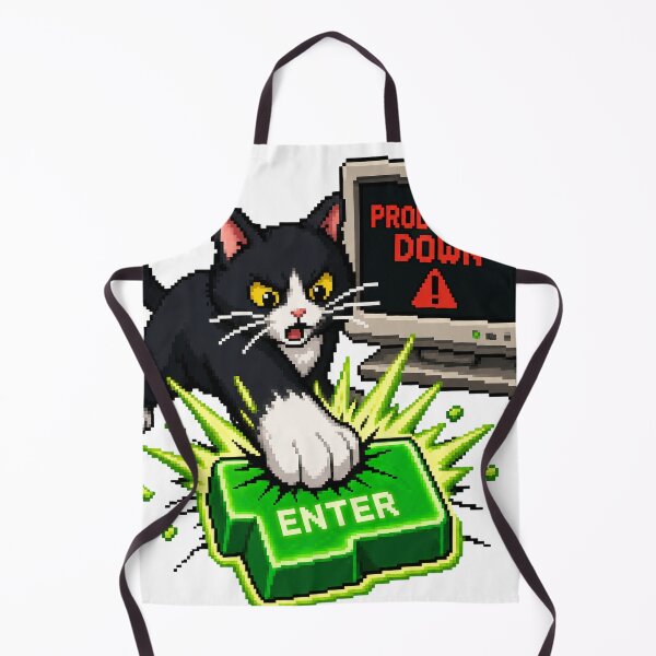 Item preview, Tuxedo Cat Git Push Production Down Design designed and sold by BestCoolStuff.
