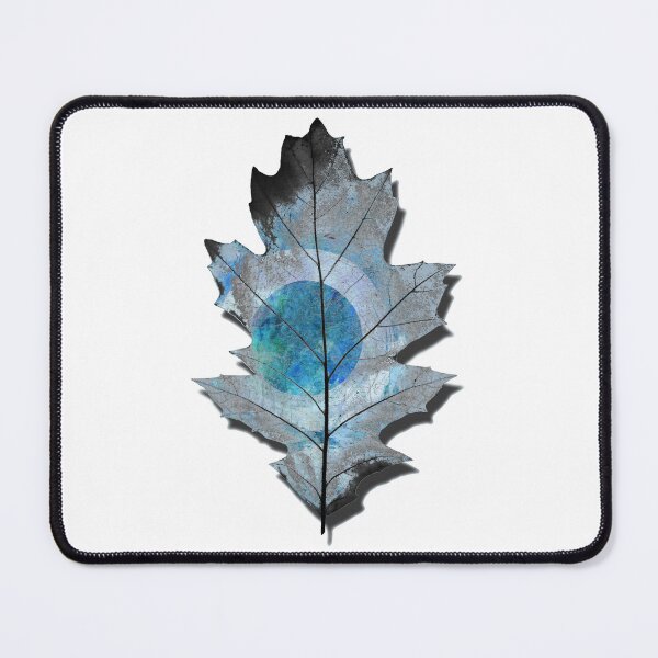 Item preview, Eternal Winter Blue Oak Tree Leaf Nature Art designed and sold by Sharon Cummings Art.
