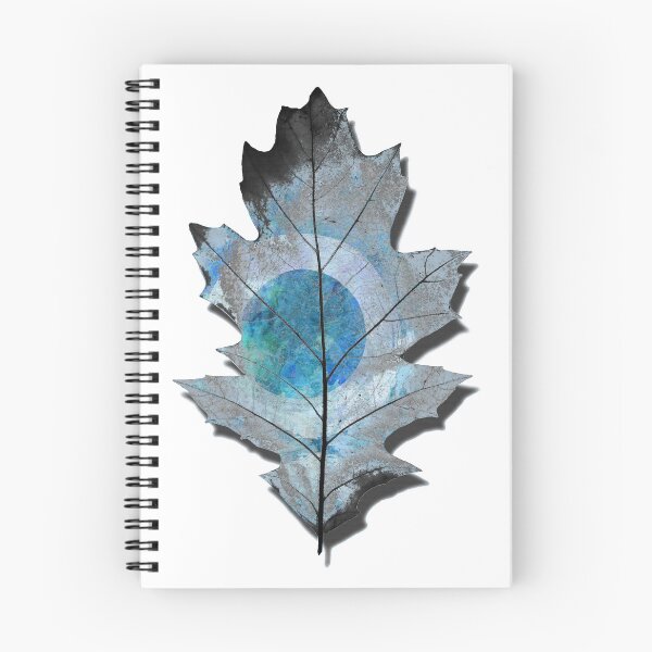 Item preview, Eternal Winter Blue Oak Tree Leaf Nature Art designed and sold by Sharon Cummings Art.