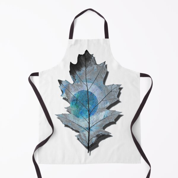 Item preview, Eternal Winter Blue Oak Tree Leaf Nature Art designed and sold by Sharon Cummings Art.