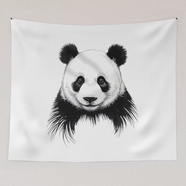 Item preview, Panda — Monochrome Minimalism designed and sold by ErgTime.