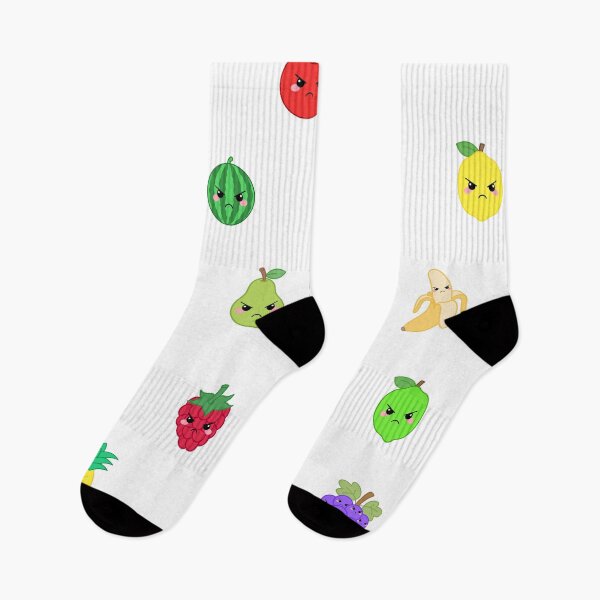 Artikelvorschau, Aufkleber-Set „Grumpy Angry Fruit Variety“ entworfen und verkauft von SlimyFish.