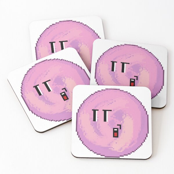 Item preview, Cute Pink Moon Pixel Art - Retro Space Face designed and sold by RetroRlx.