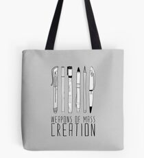 Weapons Of Mass Creation (on grey) Tote Bag