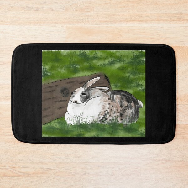 Item preview, Cute Rabbit Relaxing in Green Grass designed and sold by TomatiLove.