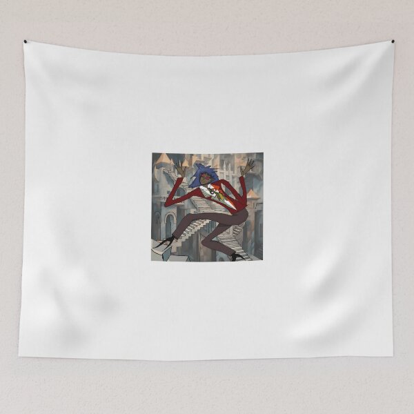 Item preview, Dancing Character in Whimsical Stairs Illustration designed and sold by TomatiLove.