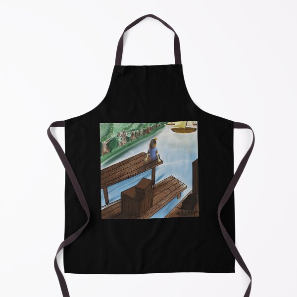 Item preview, Serene River Dock Scene Artwork designed and sold by TomatiLove.