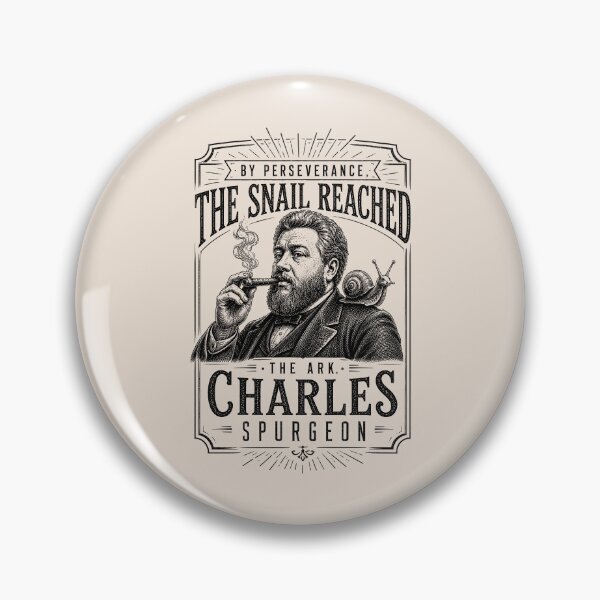 Item preview, Charles Spurgeon Reformed Theology Christian Fun Snail Quote - Black designed and sold by Glory After Tears.
