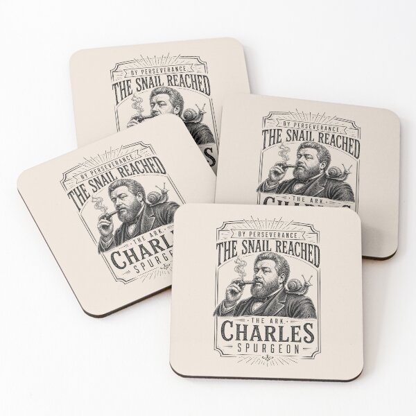 Item preview, Charles Spurgeon Reformed Theology Christian Fun Snail Quote - Black designed and sold by Glory After Tears.