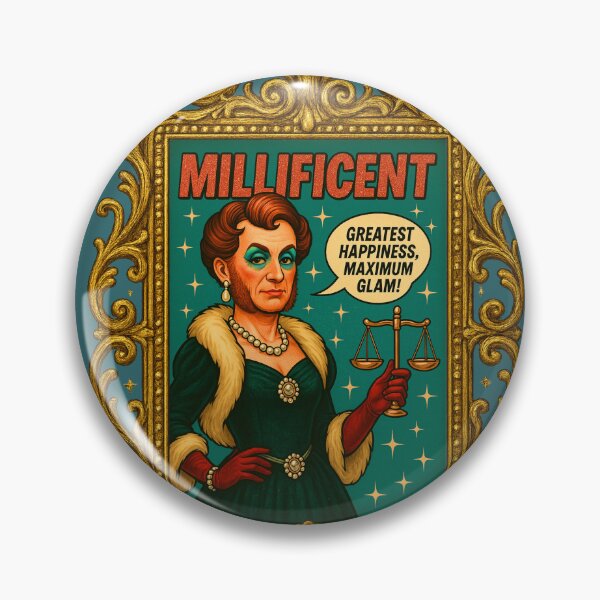 Item preview, Millificent JS Mill Drag Queen Philosopher designed and sold by PhilosopherQueen.