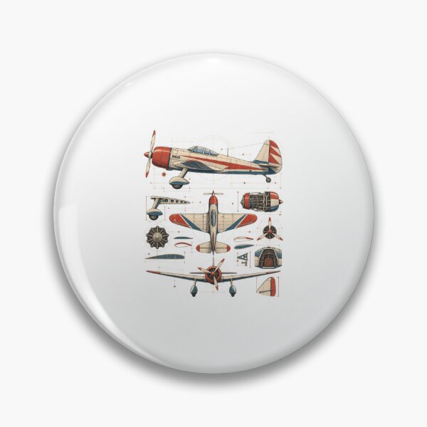 Item preview, Vintage Aircraft Art – Retro Aviation and Mechanical Flight Design designed and sold by AMICO77.