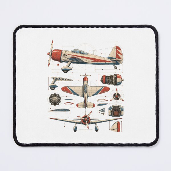 Item preview, Vintage Aircraft Art – Retro Aviation and Mechanical Flight Design designed and sold by AMICO77.