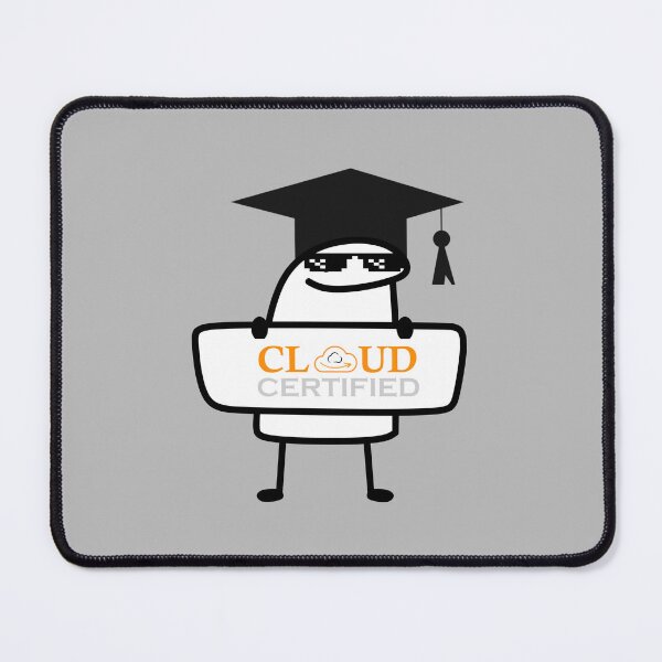 Item preview, Cloud Certified AWS colors Design | Sticker | Sticker | Pin | meme designed and sold by I am Certified Designs.