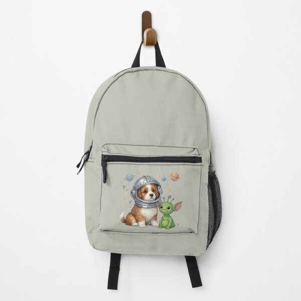 Item preview, Funny Cavalier King Charles Spaniel Astronaut Puppy in Space with Alien designed and sold by SundayFunniesCo.