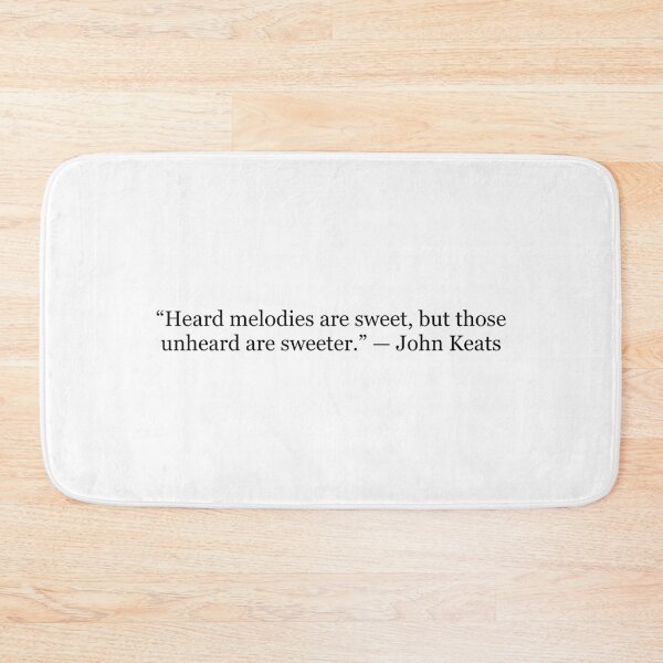 Item preview, Heard Melodies Are Sweet, But Those Unheard Are Sweeter – John Keats Quote designed and sold by The Prose Atelier.