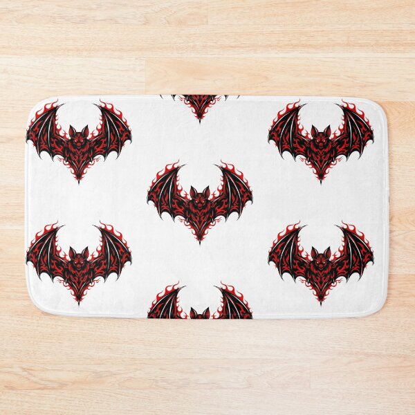 Item preview, Tribal bat in red flames - Gothic flame emblem designed and sold by Polarisofficial.