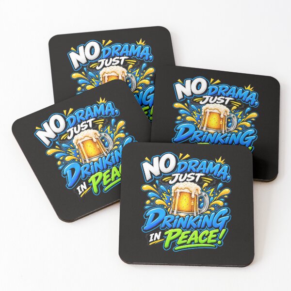 Item preview, No Drama Just Drinking In Peace Beer Mug Graphic Design designed and sold by WHDProduction45.