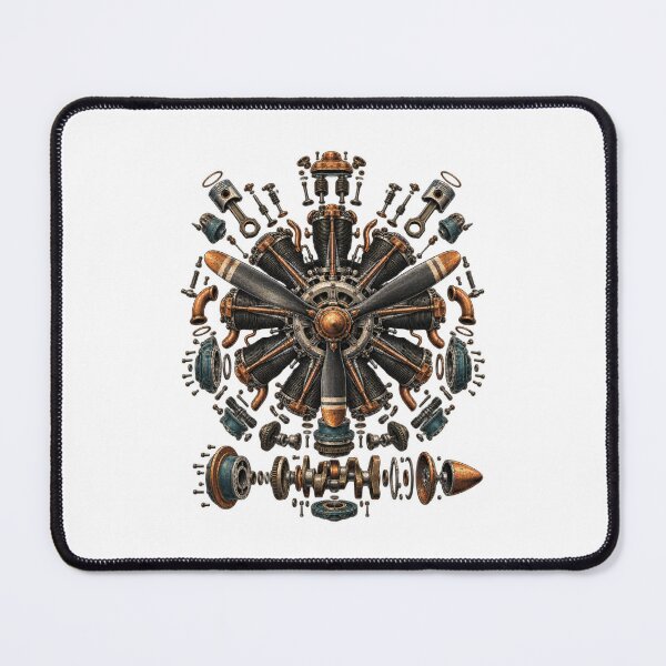 Item preview, Vintage Aircraft Art – Retro Aviation and Mechanical Flight Design designed and sold by AMICO77.