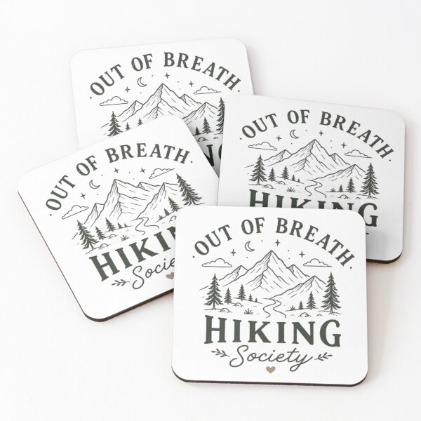 Item preview, Out of Breath Hiking Society designed and sold by Lazy Explorer Co..