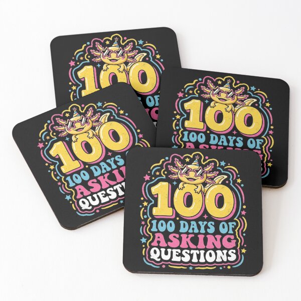 Item preview, 100 Days Of Asking Questions Axolotl 100th Day Of School designed and sold by TeNovaStudio ⭐⭐⭐⭐⭐.