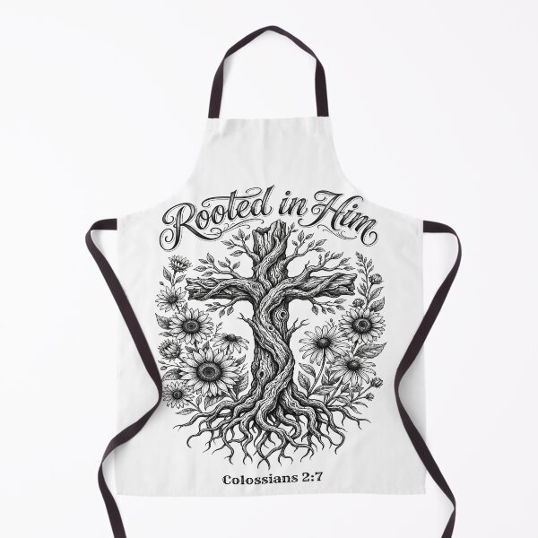 Item preview, Rooted In Him Colossians 2:7 Tree Cross Tee designed and sold by PureGritFaith.
