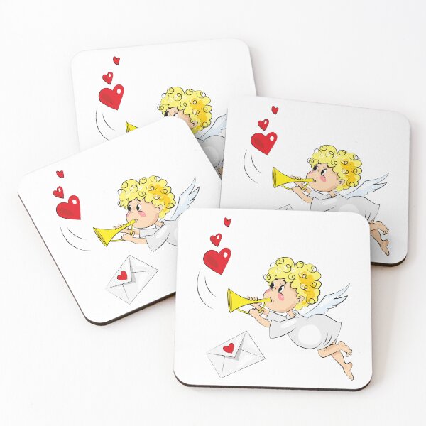 Item preview, Cute Love Angel with Hearts designed and sold by Ekaterina  Biserova.