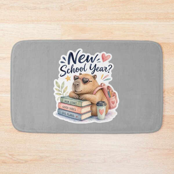 Item preview, Cute Capybara New School Year Good Vibes & Big Plans designed and sold by GusiaTreasures.