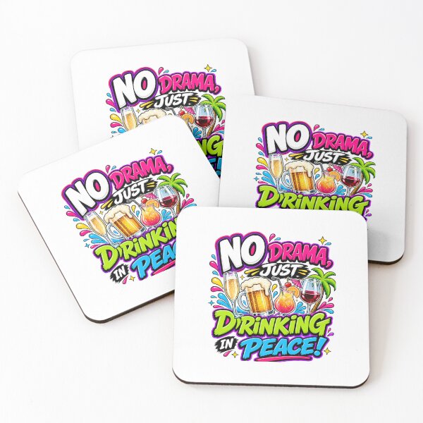 Item preview, No Drama Just Drinking In Peace Tropical Cocktail Graphic Design designed and sold by WHDProduction45.