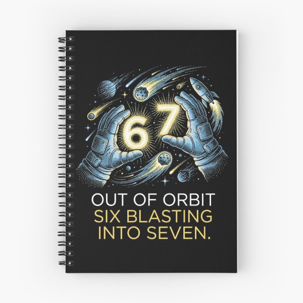 Item preview, Out Of Orbit Blasting Into 7 Astronaut 6 7 Meme 7th Birthday designed and sold by TeNovaStudio ⭐⭐⭐⭐⭐.