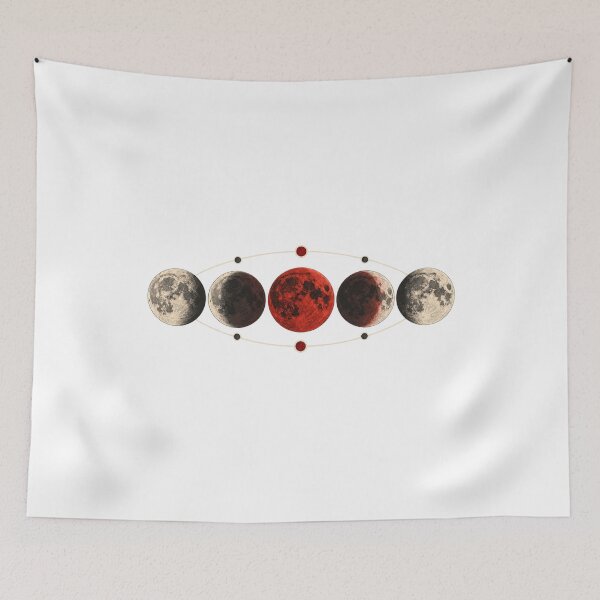 Item preview, Lunar Eclipse Art – Blood Moon, Moon Phases and Astronomy Design designed and sold by AMICO77.