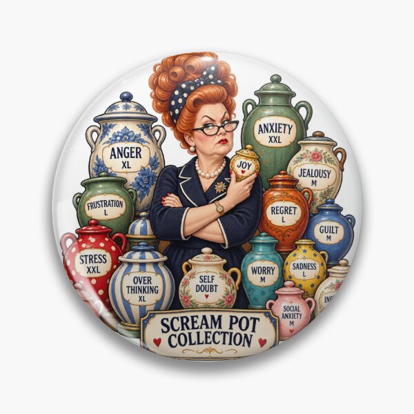 Item preview, Scream Pot Collection – Funny Mental Chaos & Emotional Overload designed and sold by flashARTstudio.
