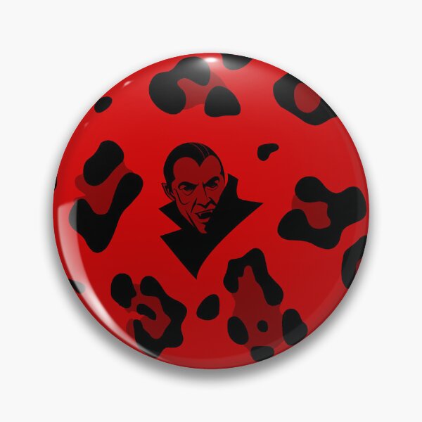 Artikelvorschau, Roter Halloween-Vampir mit Leopardenmuster, Gothic entworfen und verkauft von Gossip Rag.