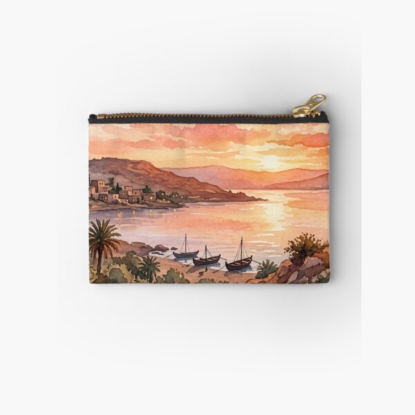Item preview, Jesus Looking at the Sea of Galilee Watercolor designed and sold by MantoSagrado.