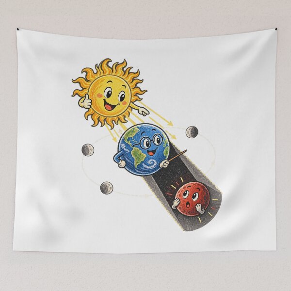 Item preview, Lunar Eclipse Art – Blood Moon, Moon Phases and Astronomy Design designed and sold by AMICO77.