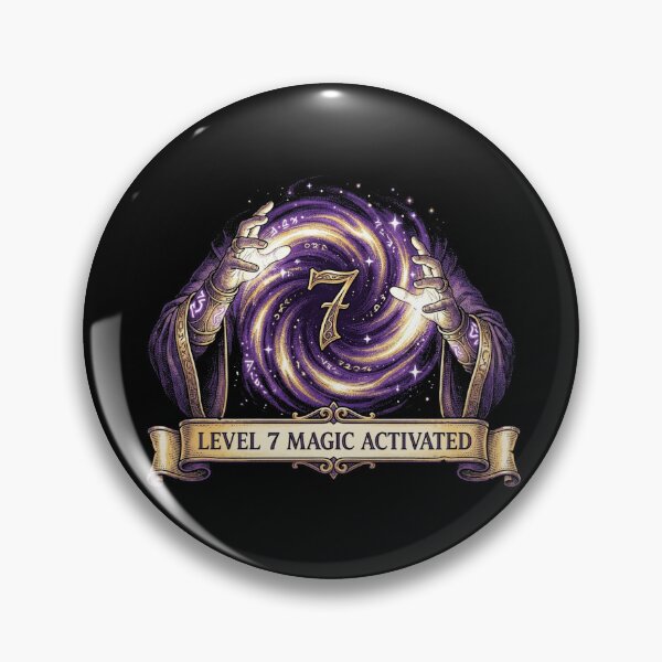 Item preview, Level 7 Magic Activated Wizard Sorcerer 7th Birthday Boy designed and sold by TeNovaStudio ⭐⭐⭐⭐⭐.