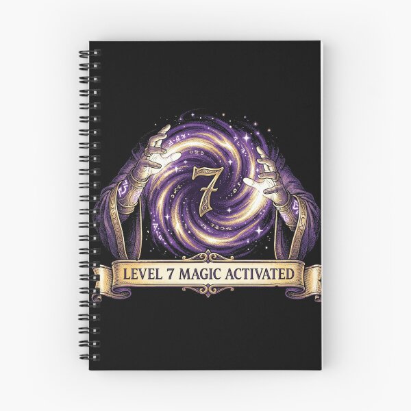 Item preview, Level 7 Magic Activated Wizard Sorcerer 7th Birthday Boy designed and sold by TeNovaStudio ⭐⭐⭐⭐⭐.