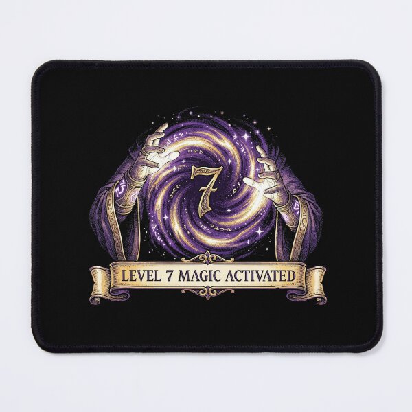 Item preview, Level 7 Magic Activated Wizard Sorcerer 7th Birthday Boy designed and sold by TeNovaStudio ⭐⭐⭐⭐⭐.