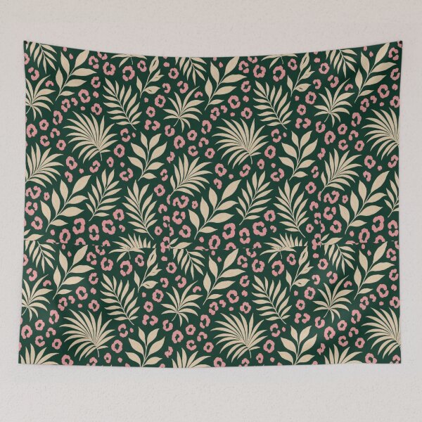 Item preview, Cream Foliage And Faux Leopard designed and sold by lifeinspired4u.