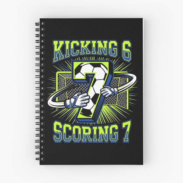 Item preview, Kicking 6 Scoring 7 Soccer Goal 7th Birthday Boy designed and sold by TeNovaStudio ⭐⭐⭐⭐⭐.