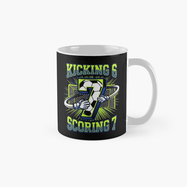 Item preview, Kicking 6 Scoring 7 Soccer Goal 7th Birthday Boy designed and sold by TeNovaStudio ⭐⭐⭐⭐⭐.