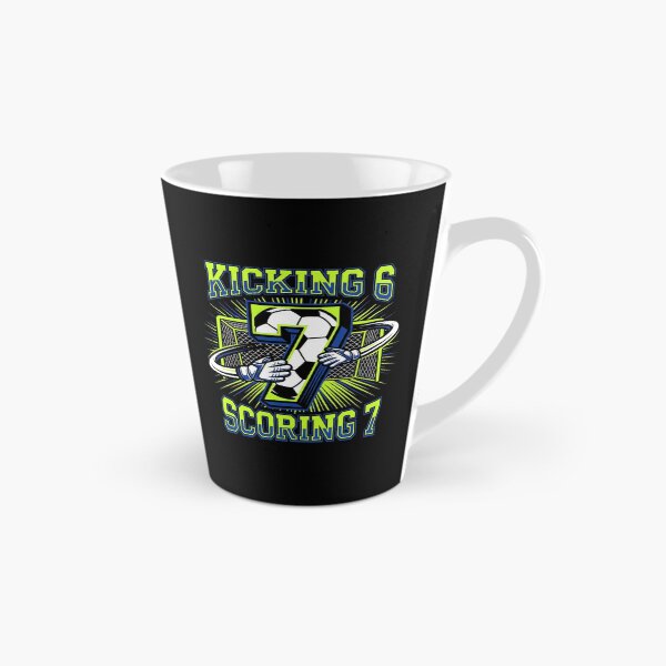 Item preview, Kicking 6 Scoring 7 Soccer Goal 7th Birthday Boy designed and sold by TeNovaStudio ⭐⭐⭐⭐⭐.