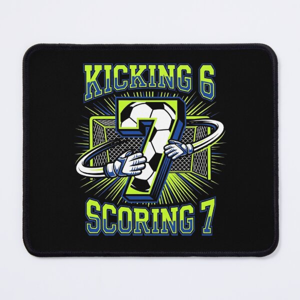 Item preview, Kicking 6 Scoring 7 Soccer Goal 7th Birthday Boy designed and sold by TeNovaStudio.