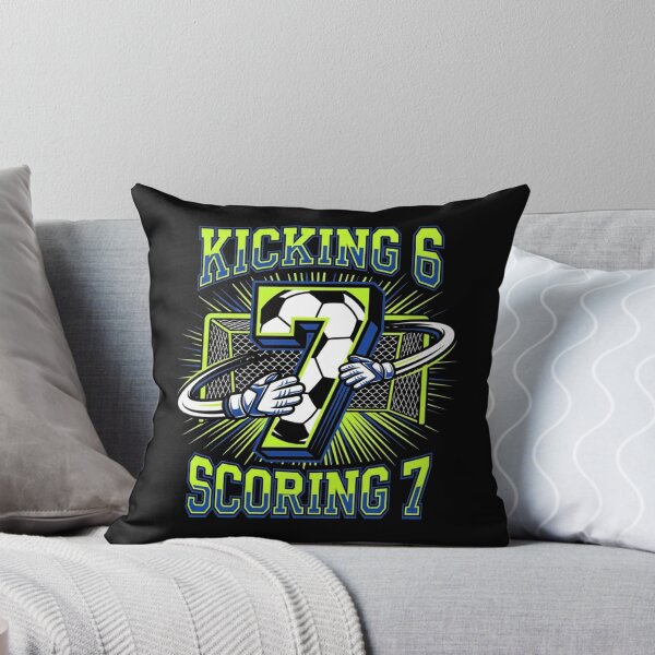 Item preview, Kicking 6 Scoring 7 Soccer Goal 7th Birthday Boy designed and sold by TeNovaStudio ⭐⭐⭐⭐⭐.
