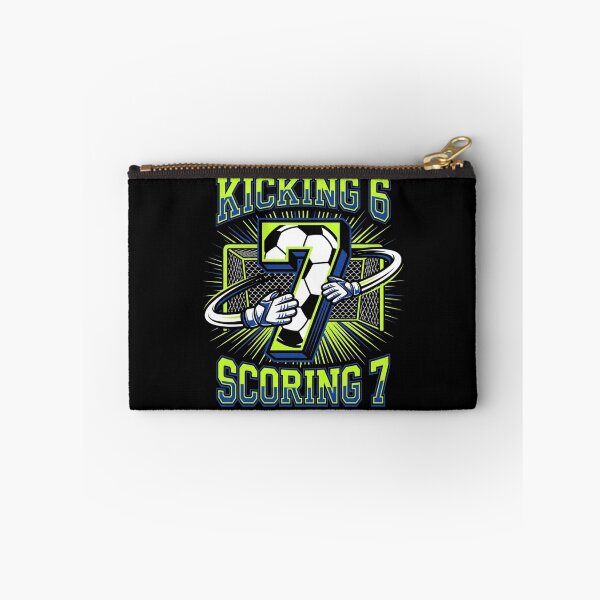 Item preview, Kicking 6 Scoring 7 Soccer Goal 7th Birthday Boy designed and sold by TeNovaStudio ⭐⭐⭐⭐⭐.