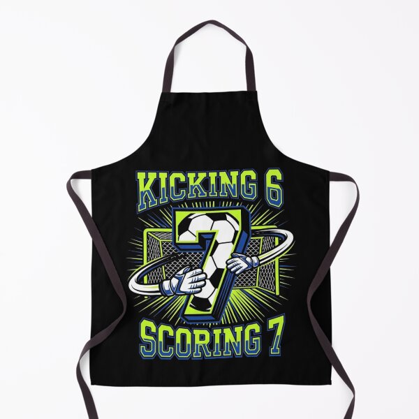 Item preview, Kicking 6 Scoring 7 Soccer Goal 7th Birthday Boy designed and sold by TeNovaStudio ⭐⭐⭐⭐⭐.